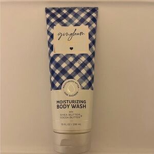 Bath & Body Works Gingham Moisturizing Body Wash - Blue & White